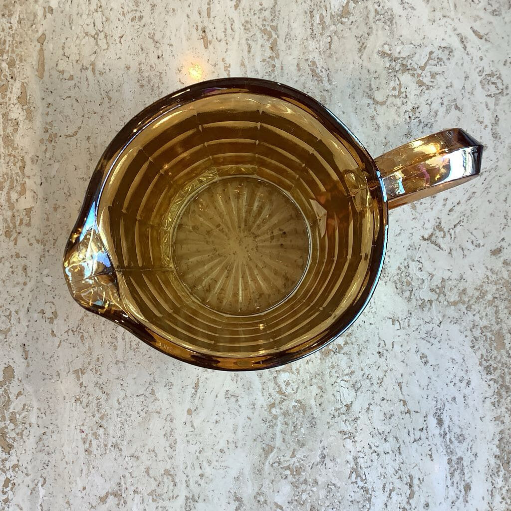 Vintage Marigold Carnival Glass Pitcher