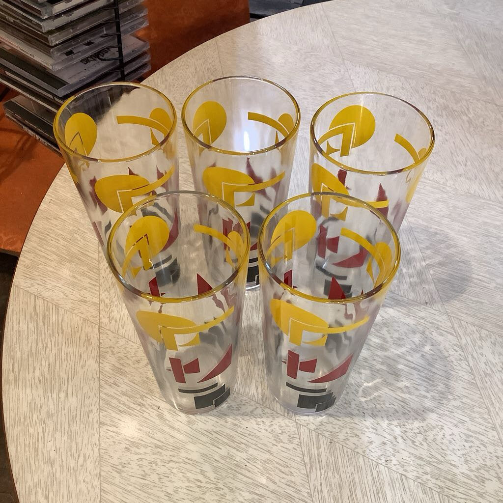 1940s Destijl Design Tumbler Glass Set