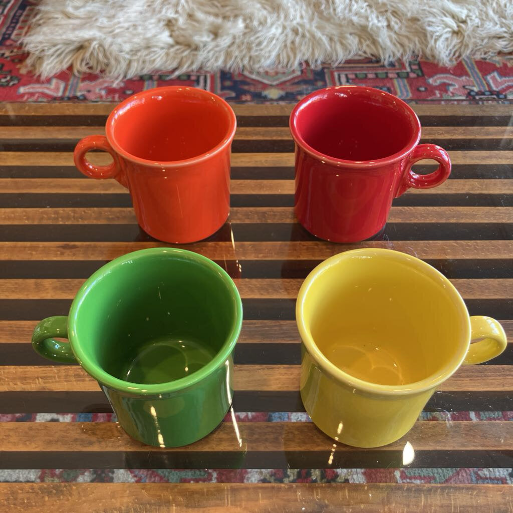 Set of 4 HLC Fiesta Coffee Mugs