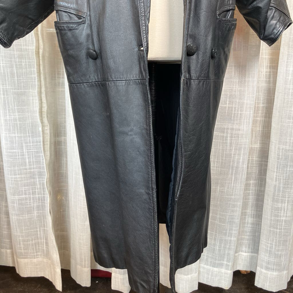 1980s Wilsons Leather Long Coat