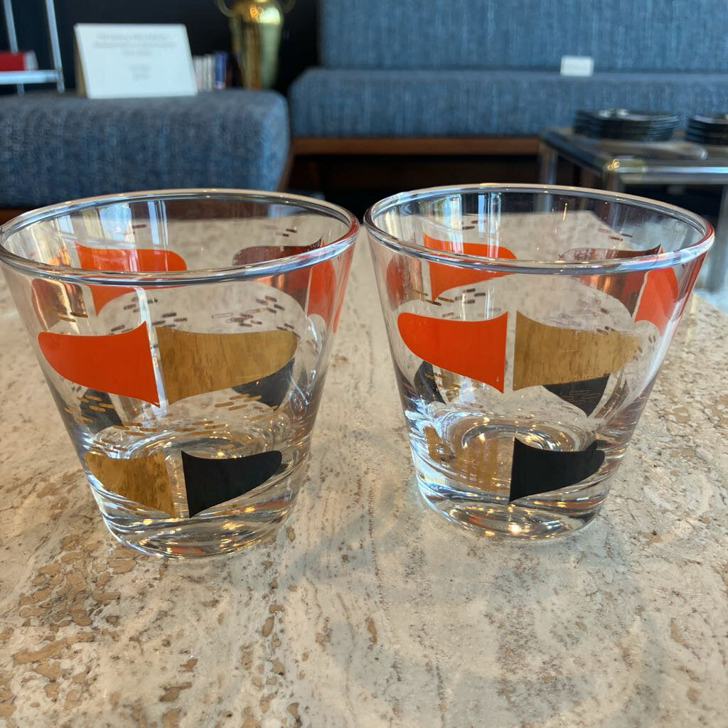 Retro Bar Glasses Set