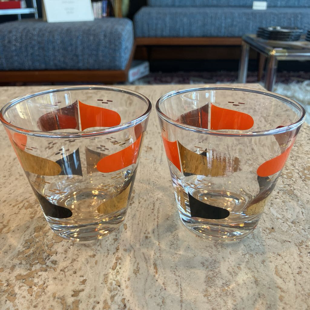 Retro Bar Glasses Set