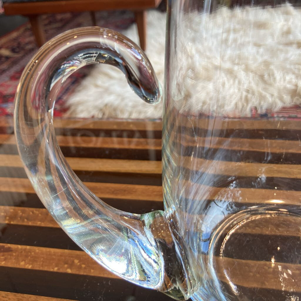 Vintage Dorothy Thorpe Platinum Band Cocktail Pitcher