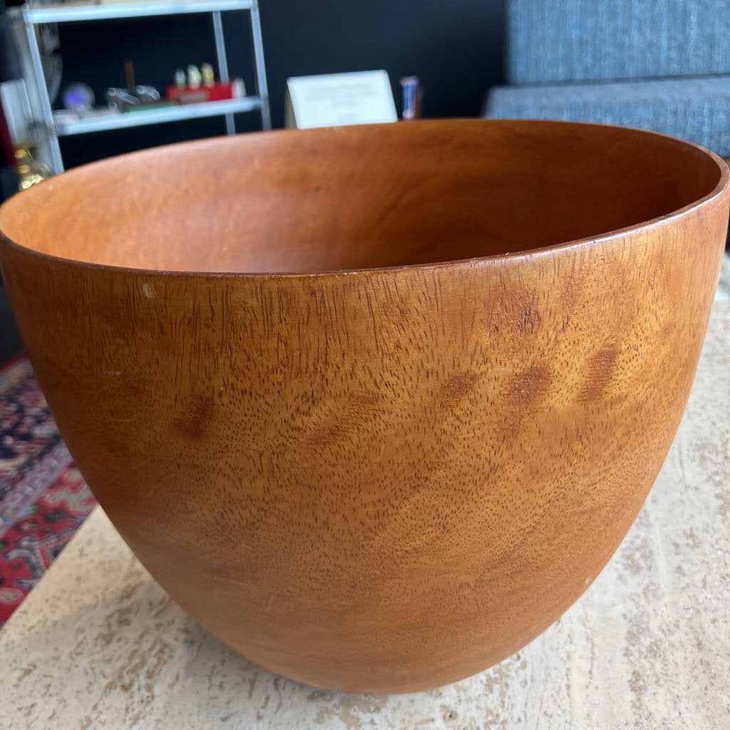 Vintage Hand-Turned Wooden Bahari Bowl