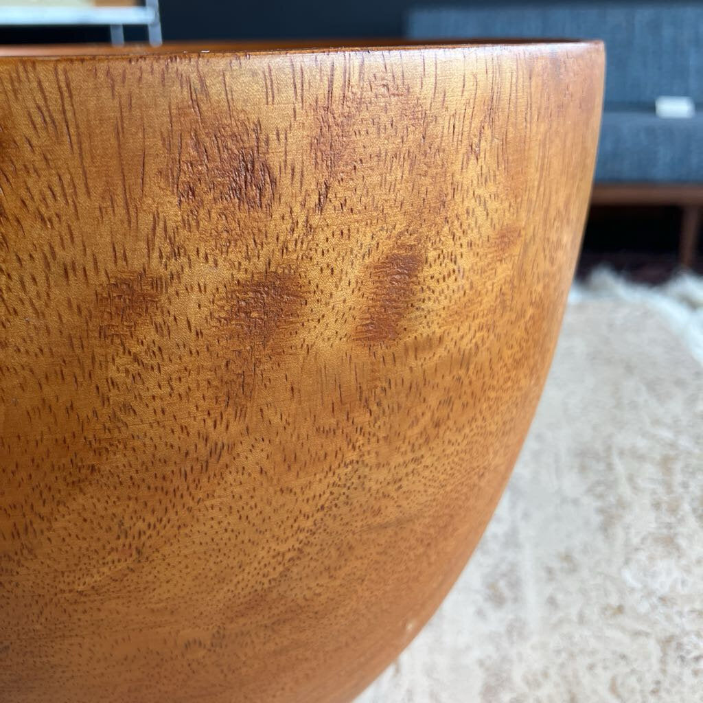 Vintage Hand-Turned Wooden Bahari Bowl