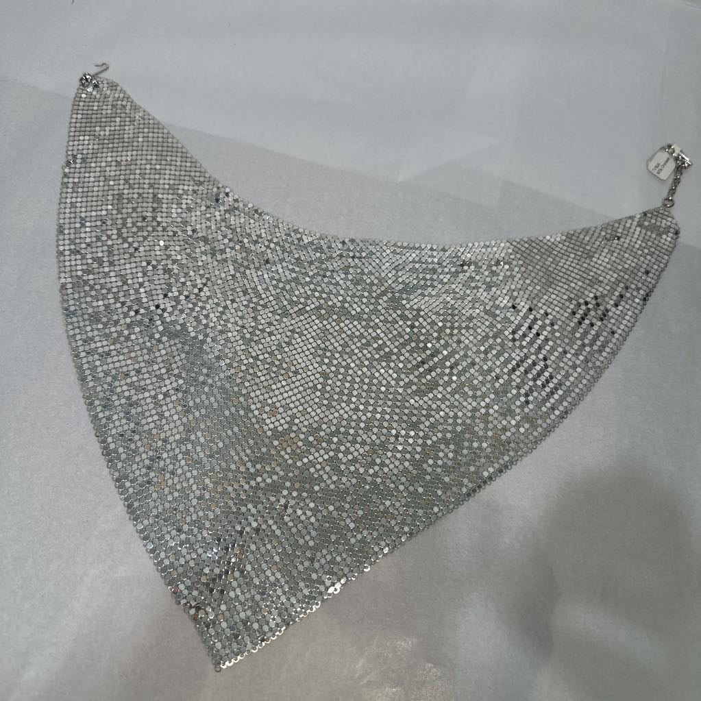 1970s Oromesh Mesh Bib Necklace