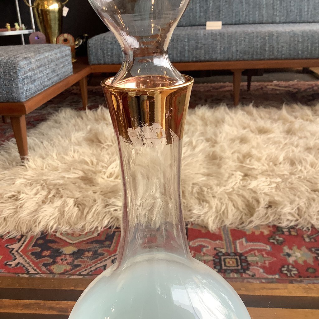 Vtg Blendo Decanter with 4 Glasses AS IS