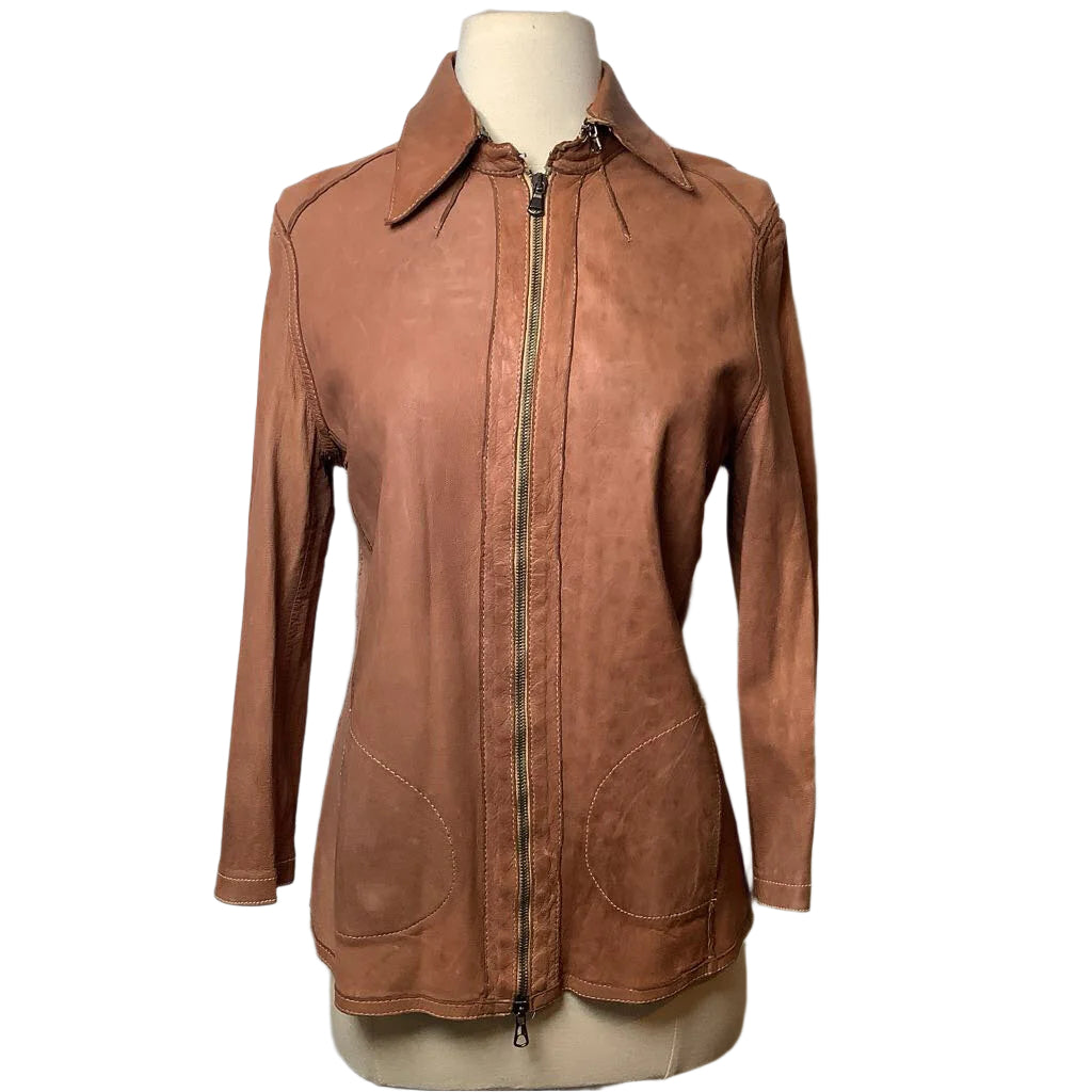 Phorms Milano Soft Leather Jacket with Zip-off Collar