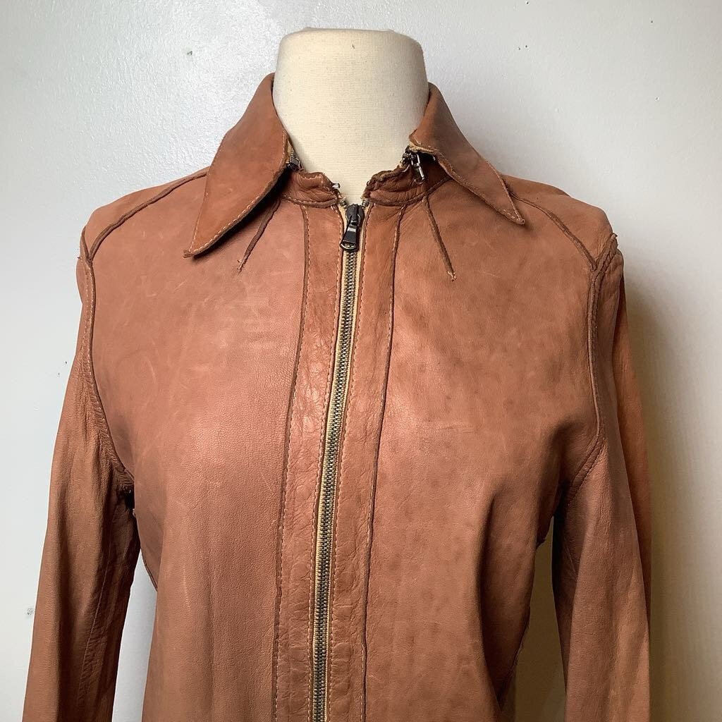 Phorms Milano Soft Leather Jacket with Zip-off Collar