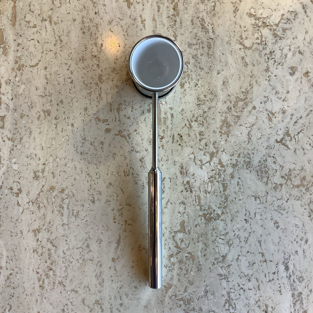 Vtg Unmarked Chrome Cocktail Jigger