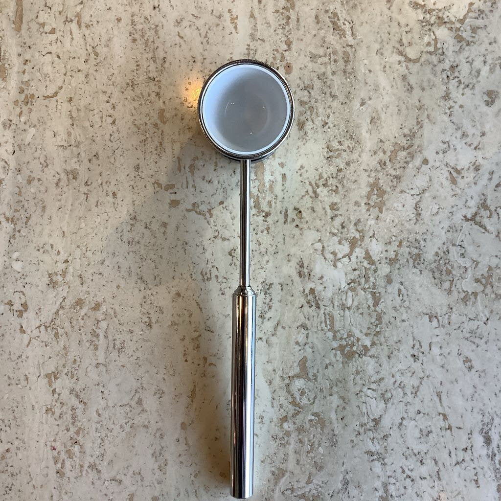 Vtg Unmarked Chrome Cocktail Jigger