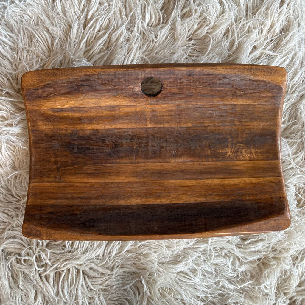 Vtg Napa Valley Wine Barrel Tray- Rare Find! w/ Origin of Barrel on Bottom