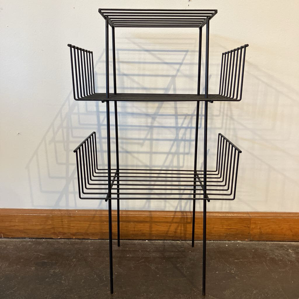 Mid Century Modern Metal Rack