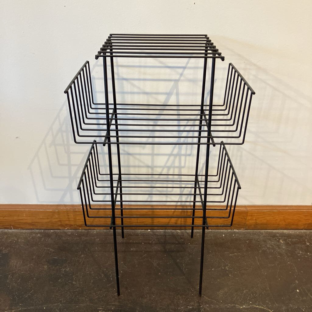 Mid Century Modern Metal Rack