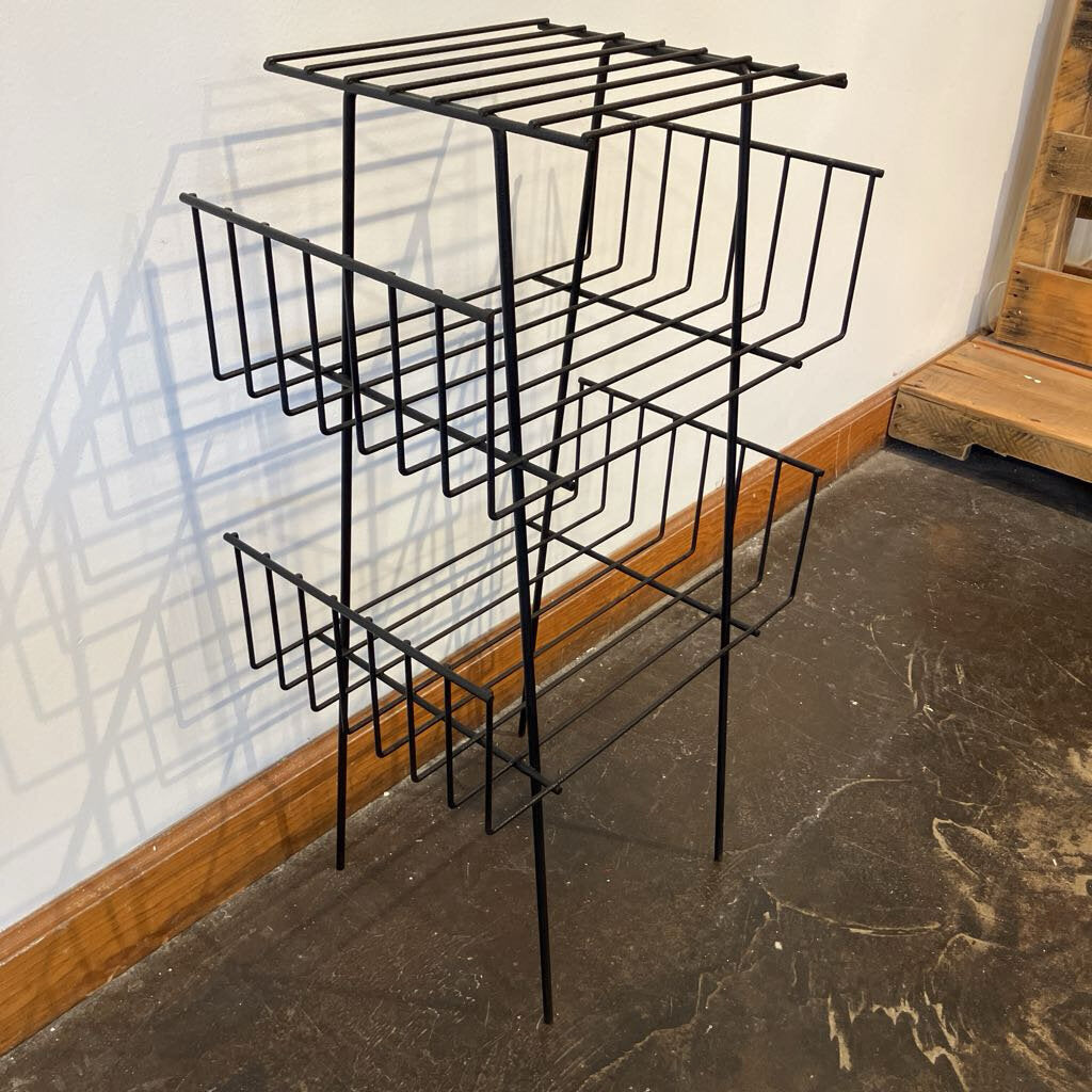 Mid Century Modern Metal Rack