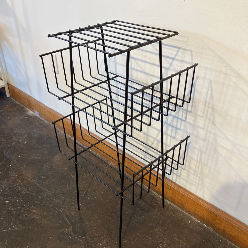 Mid Century Modern Metal Rack