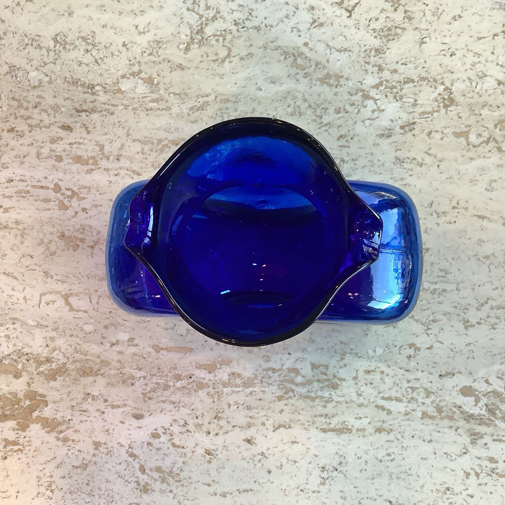 Vintage Blenko Cobalt Glass Pitcher