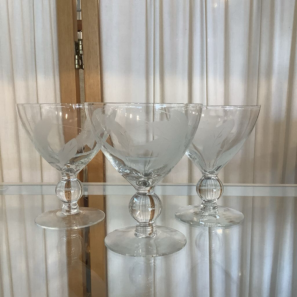 MCM "Cameo by McBride" Dessert Glasses - Set of 3