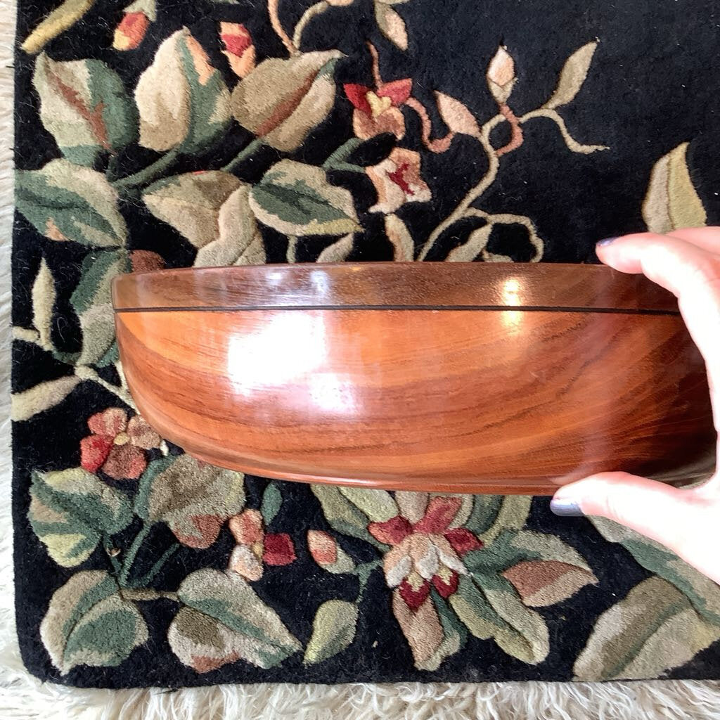 MCM RARE Handturned Wood Salad Set - 9pcs AS IS