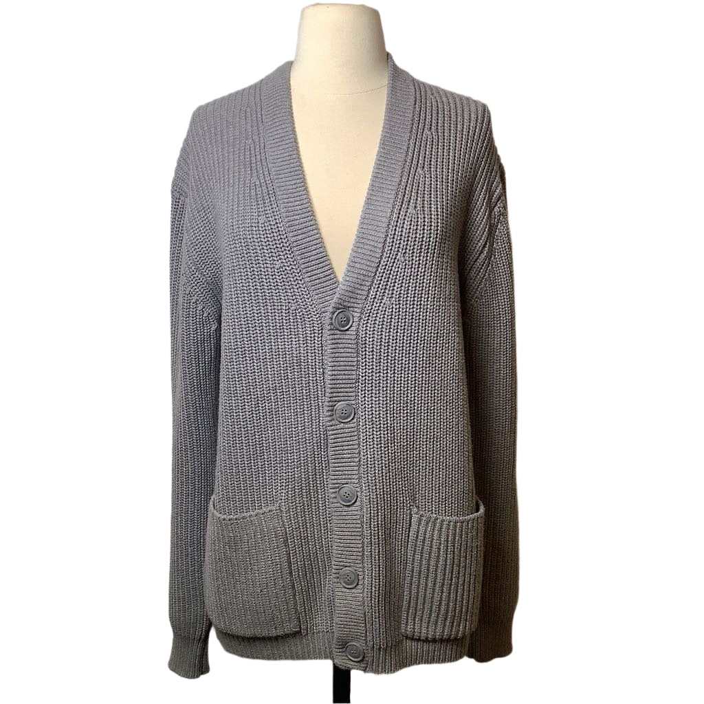 French Connection Cable Cardigan Gray