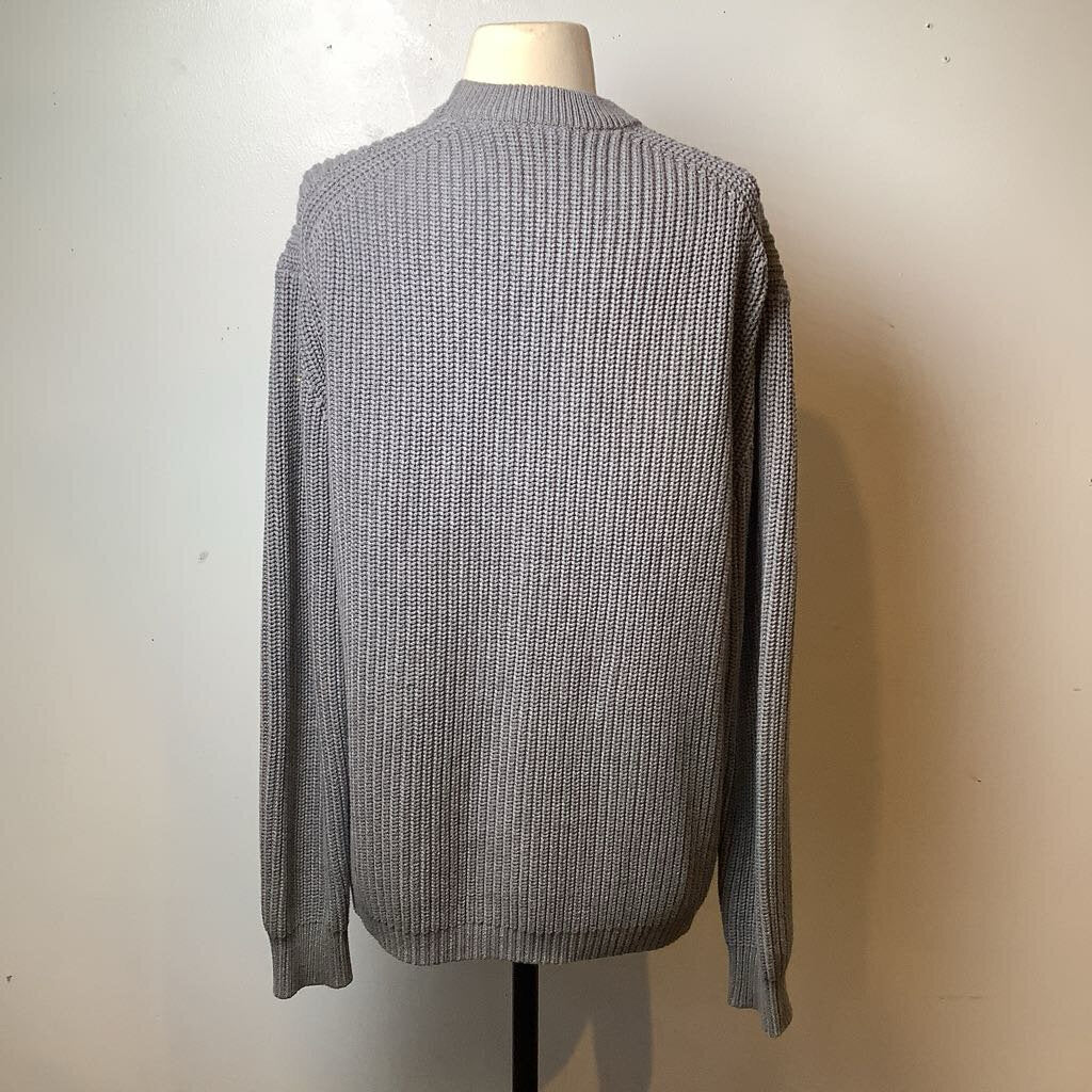 French Connection Cable Cardigan Gray