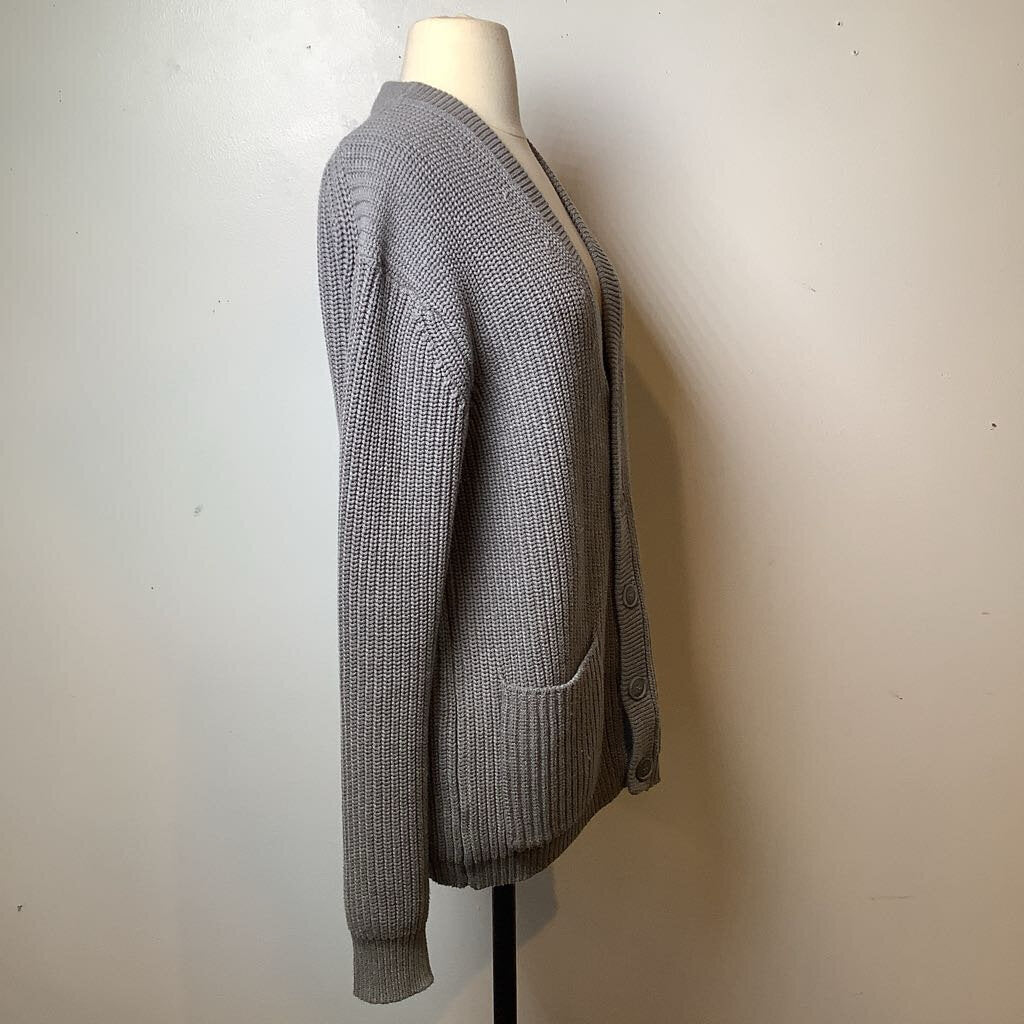 French Connection Cable Cardigan Gray