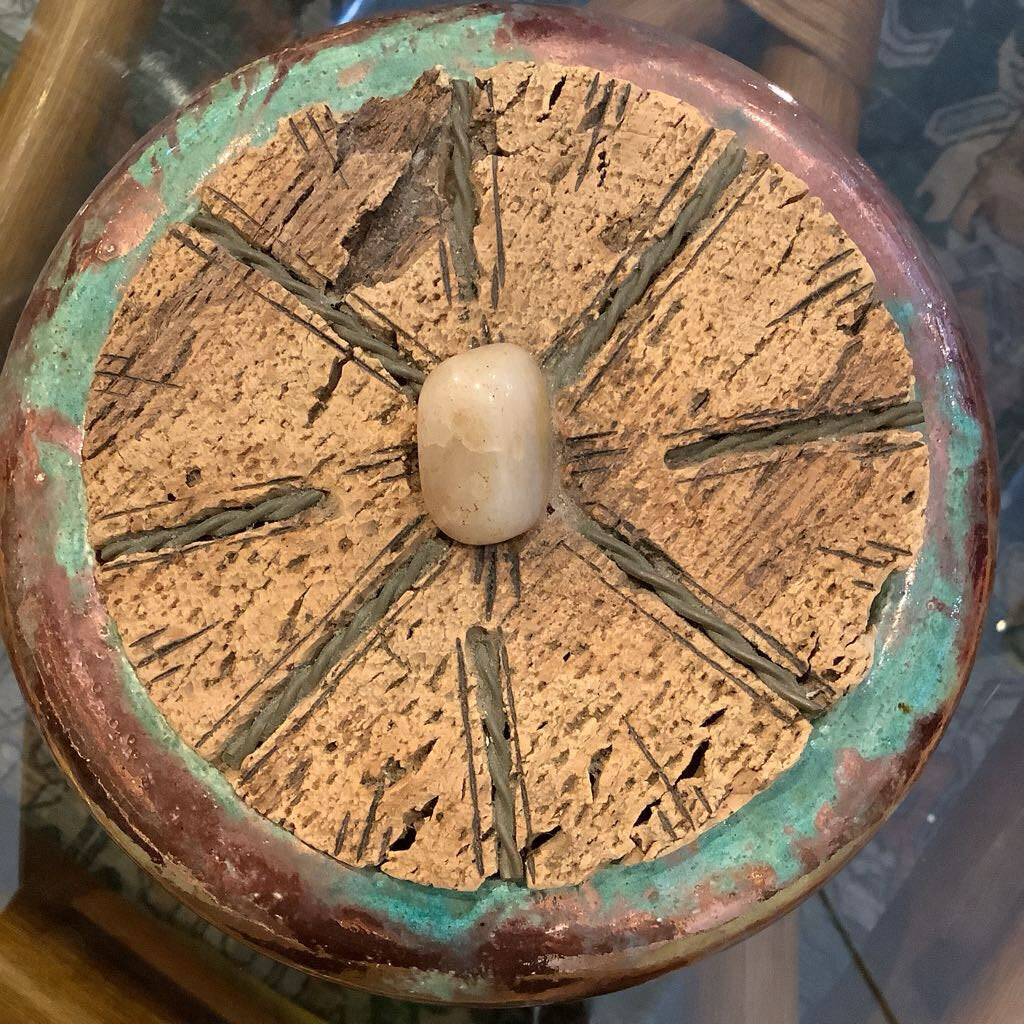 Pottery Bowl Cork Lid