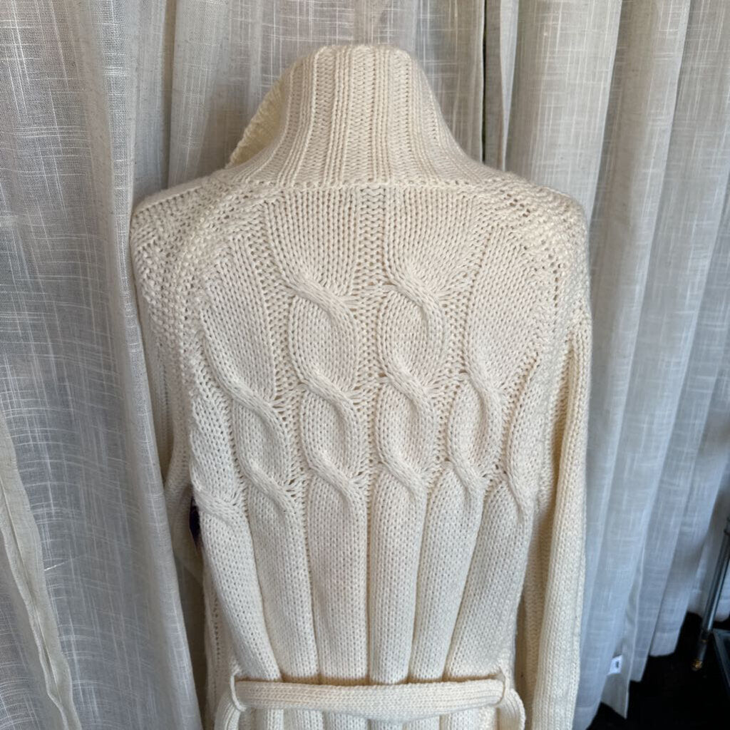 Y2K Benetton Cable Knit Sweater w/ Belt