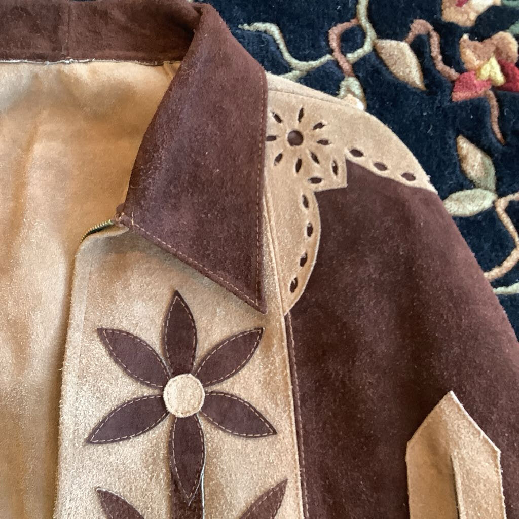 1960s Suede Leather Cape