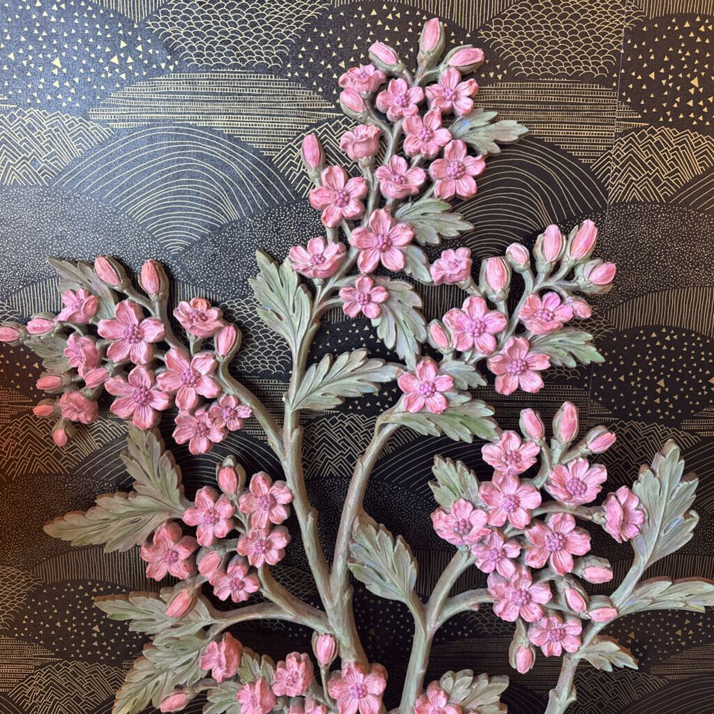 Vintage Cherry Blossom Wall Art