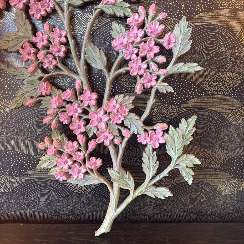 Vintage Cherry Blossom Wall Art