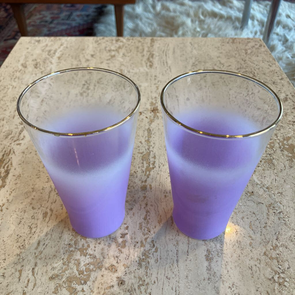 Mid-Century Blendo Frosted Tumblers