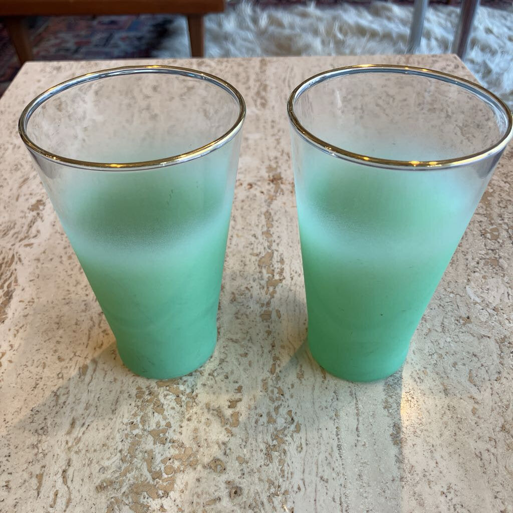 Mid-Century Blendo Frosted Tumblers