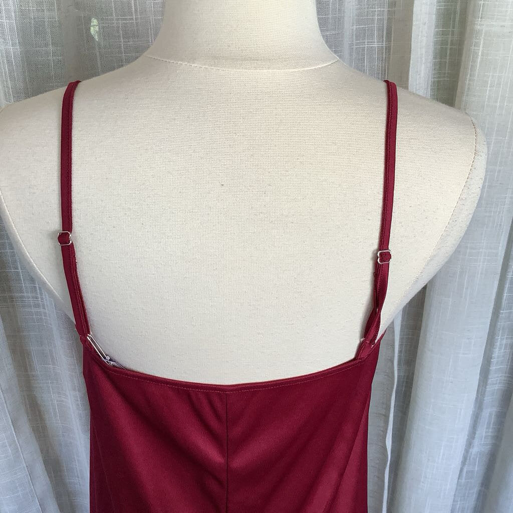 Cranberry Slip Dress