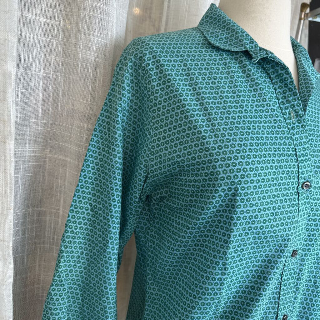 Vintage Magestic Button Down w/ Atomic Print