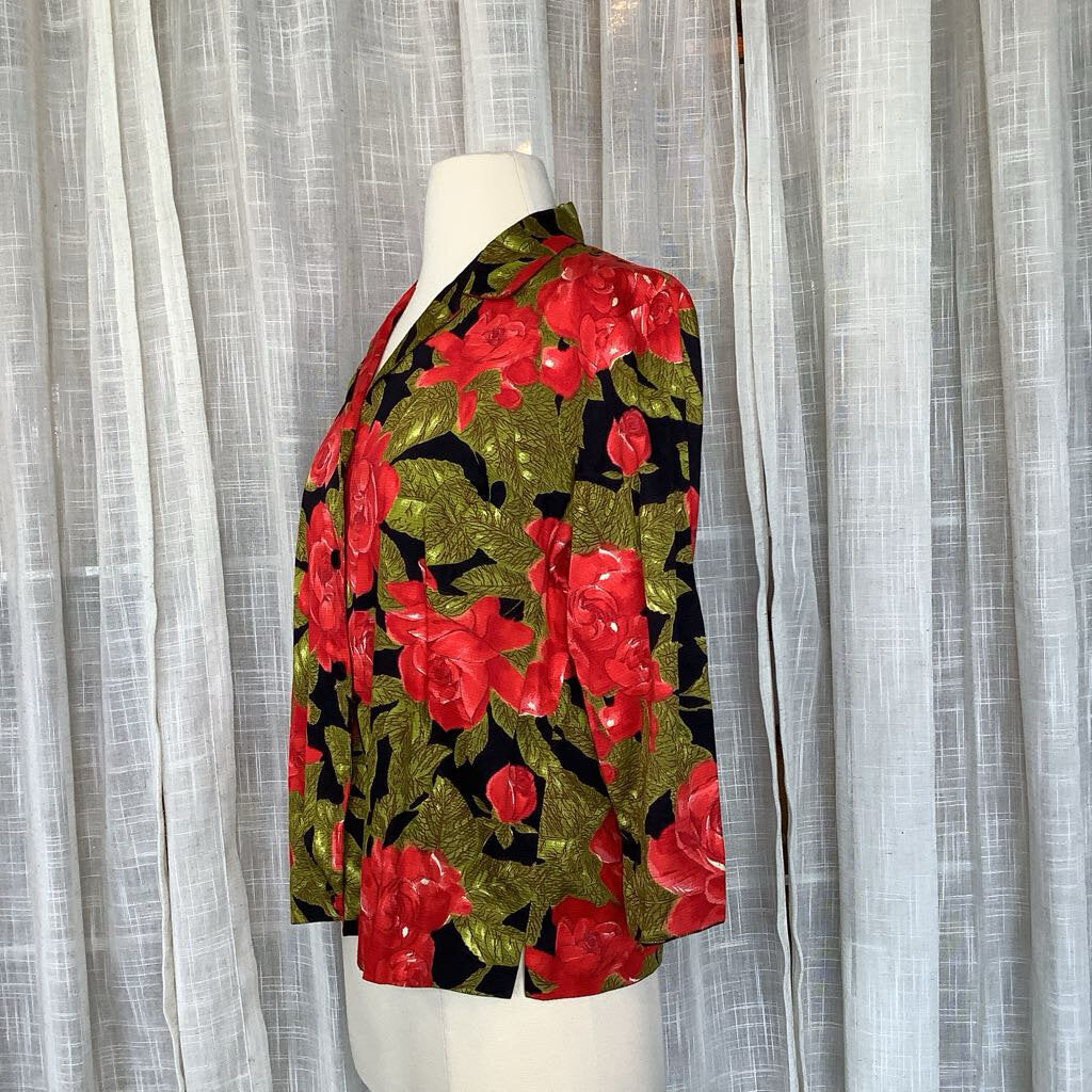 1970s Aladdin Cotton Rose Blouse