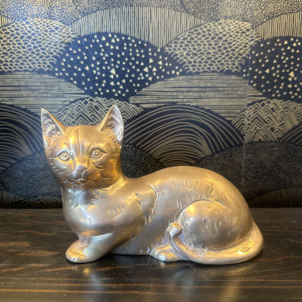 Vintage Brass Cat