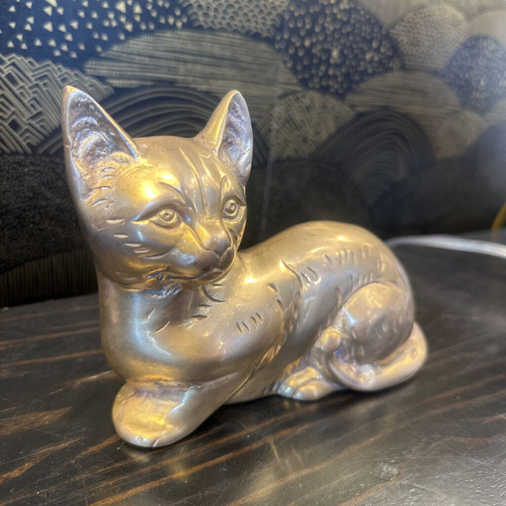 Vintage Brass Cat