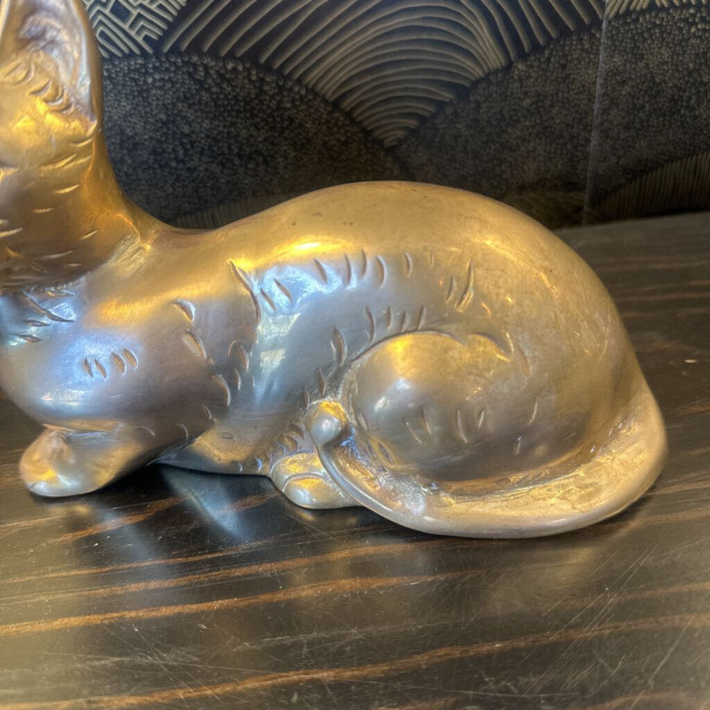 Vintage Brass Cat