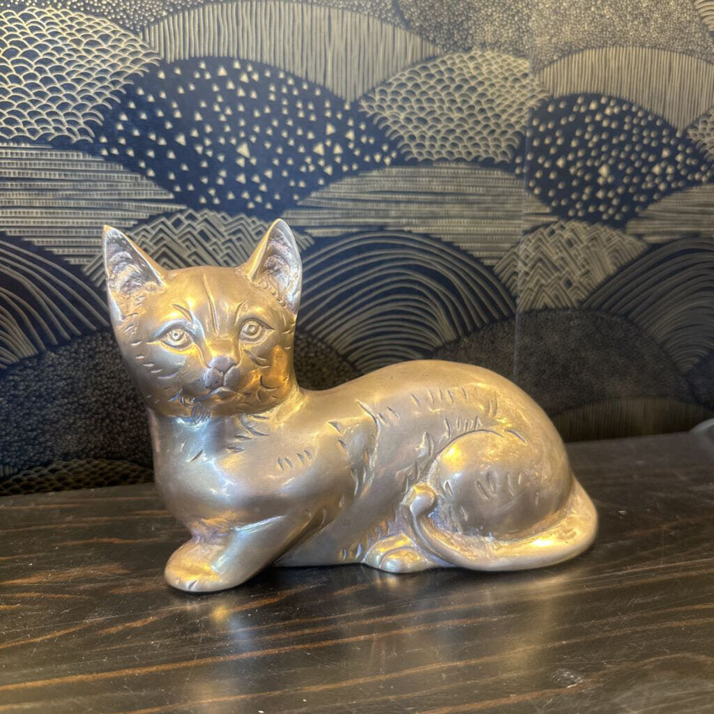 Vintage Brass Cat