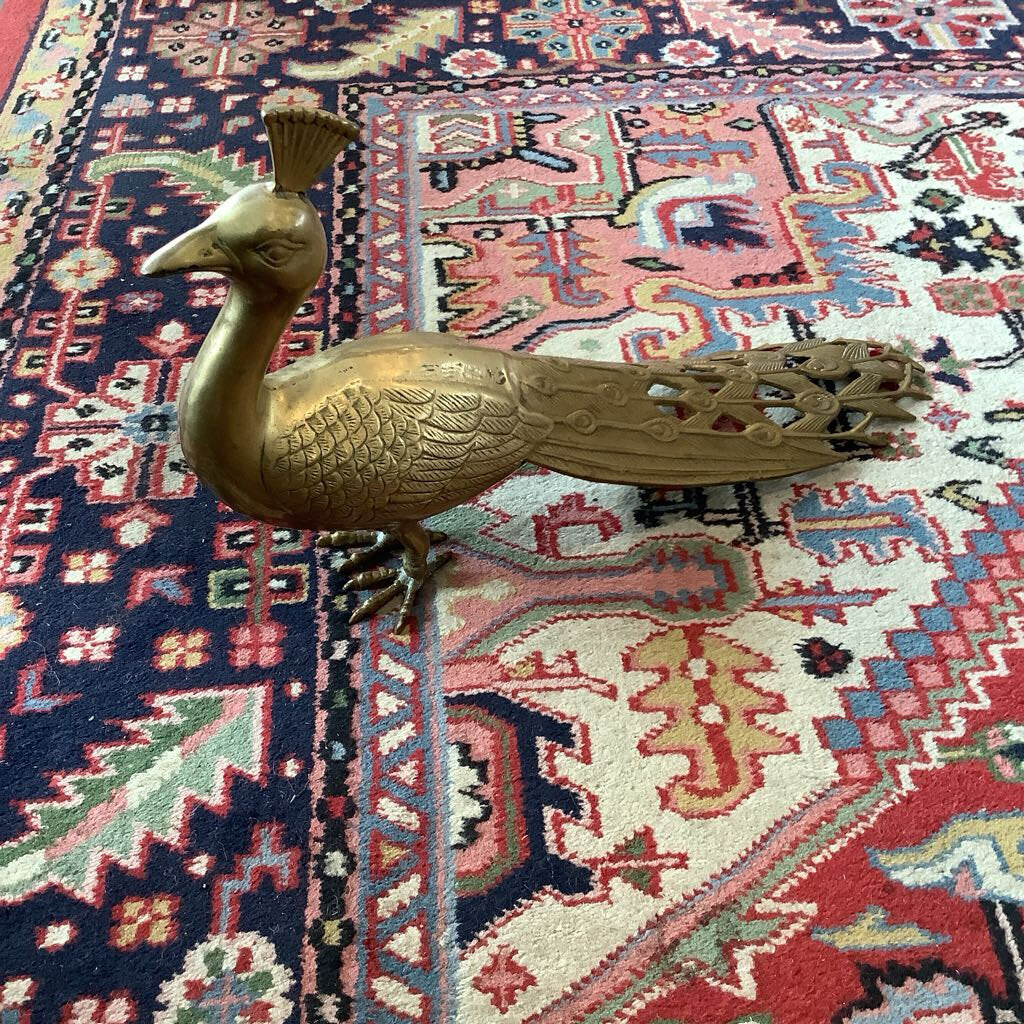 1970's Brass Peacock