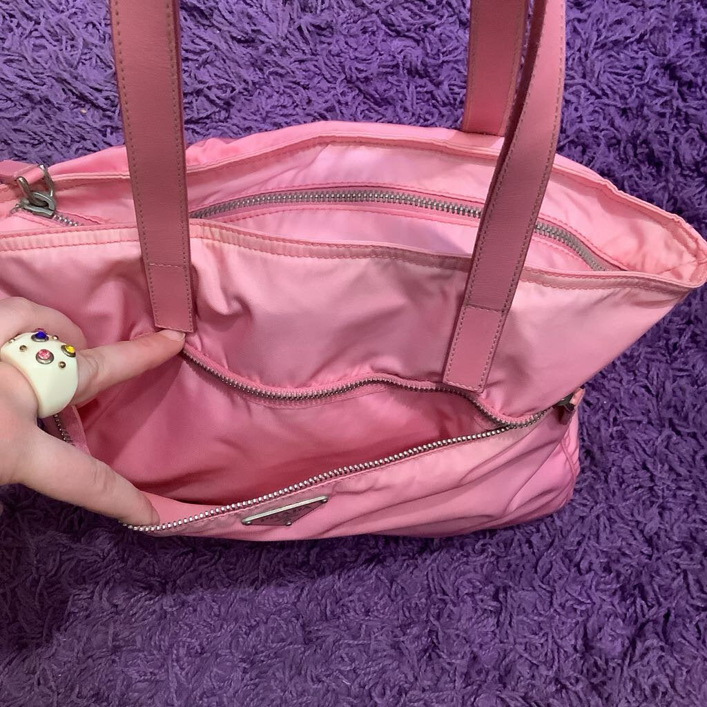 Authentic Vintage Pink PRADA Zip Tote