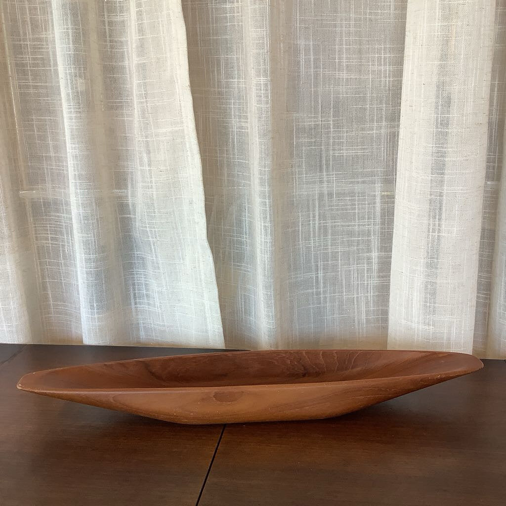 Mid-Century Modern Sowe Konst Teak Canoe Tray