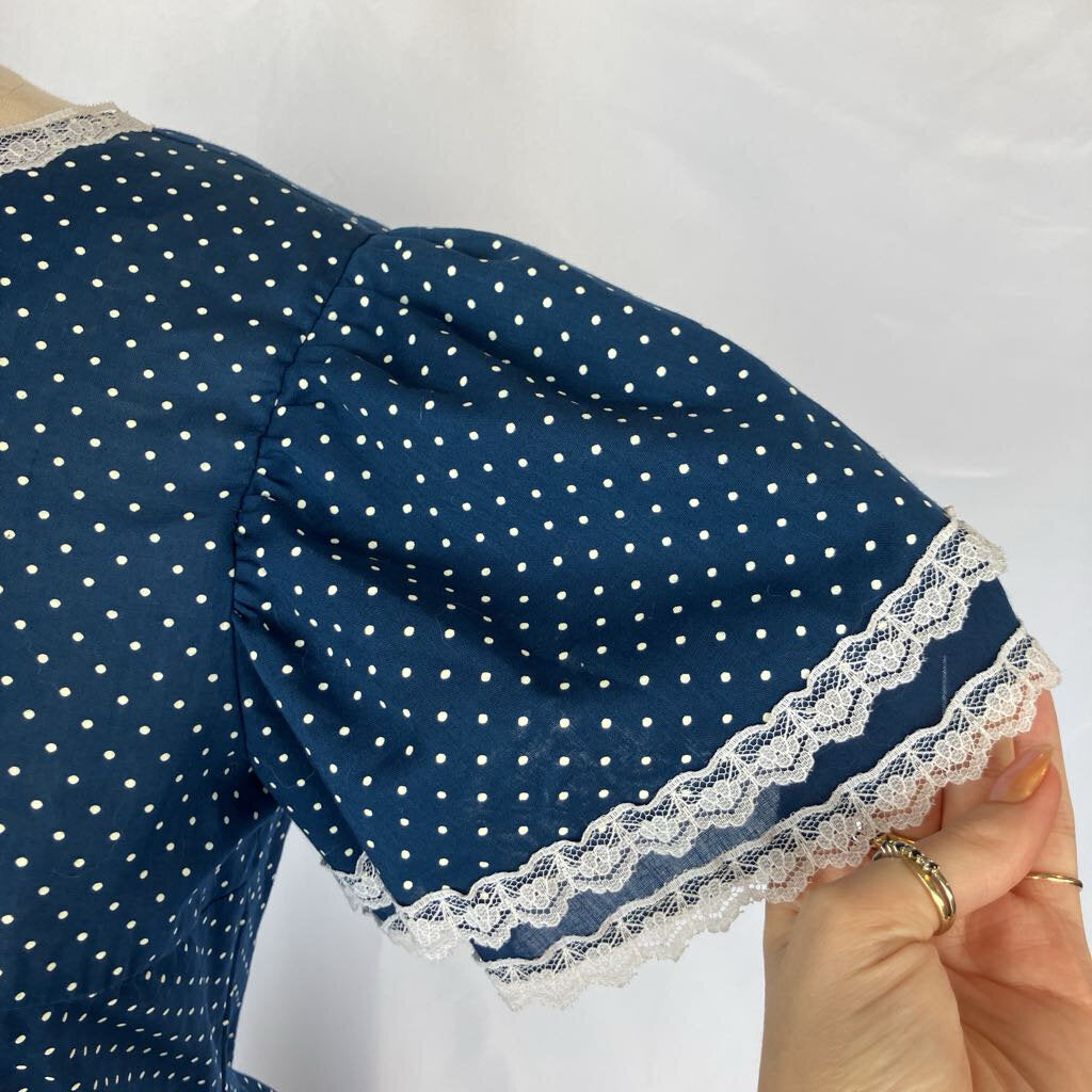 1980s Polka Dot Square Dance Dress