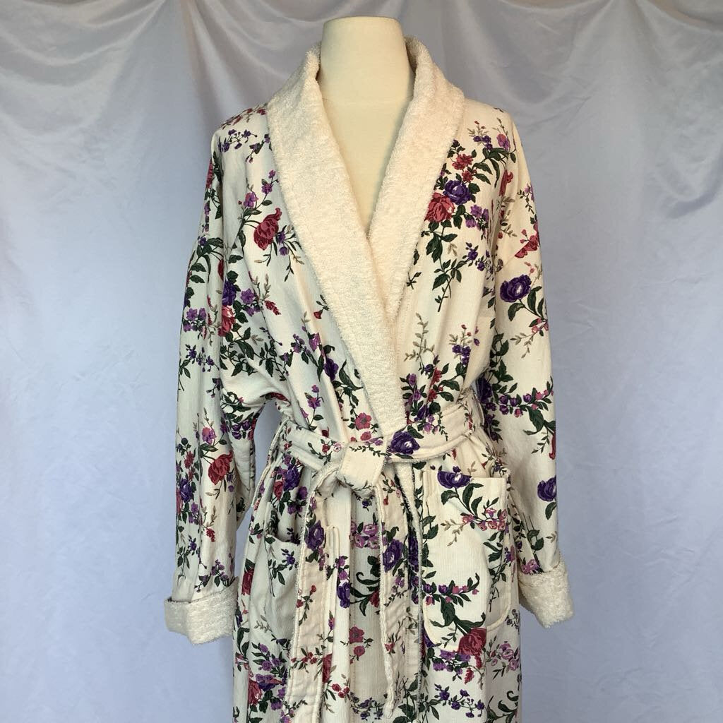 1980s Victoria Secret Floral Robe
