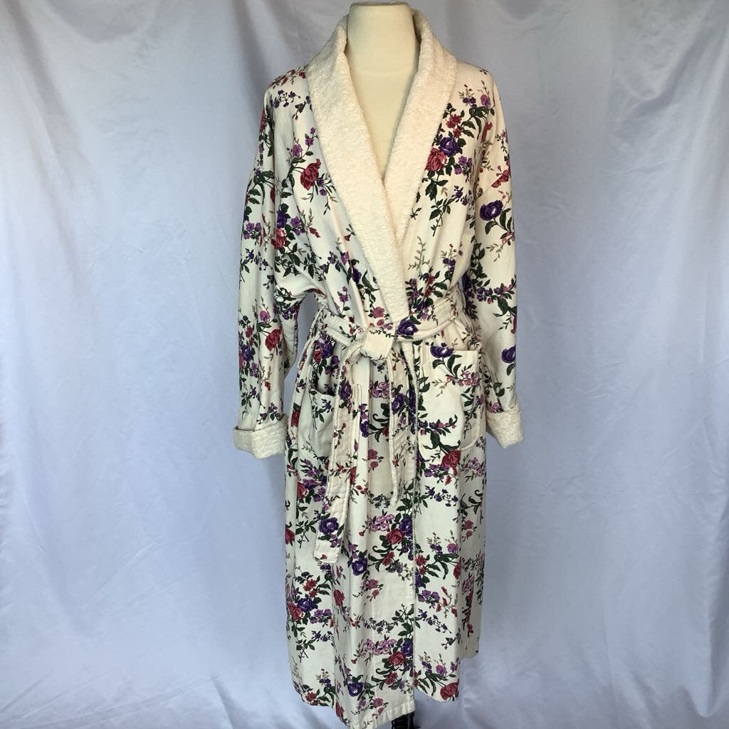 1980s Victoria Secret Floral Robe