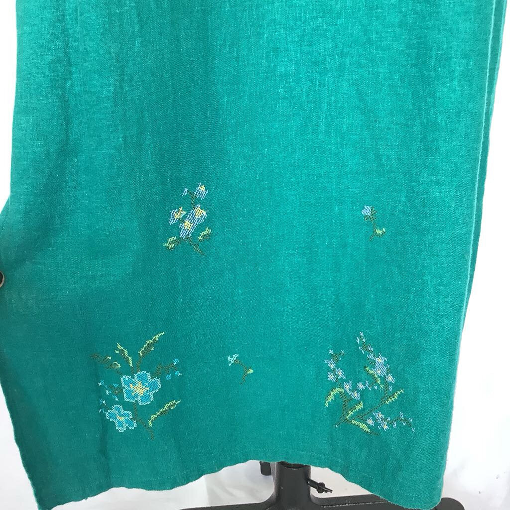 90s Maxi with Handstitched Flowers Maxi
