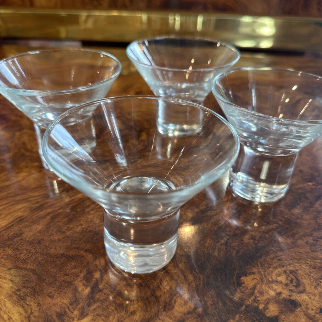 Vintage Martini Glass Set (4)