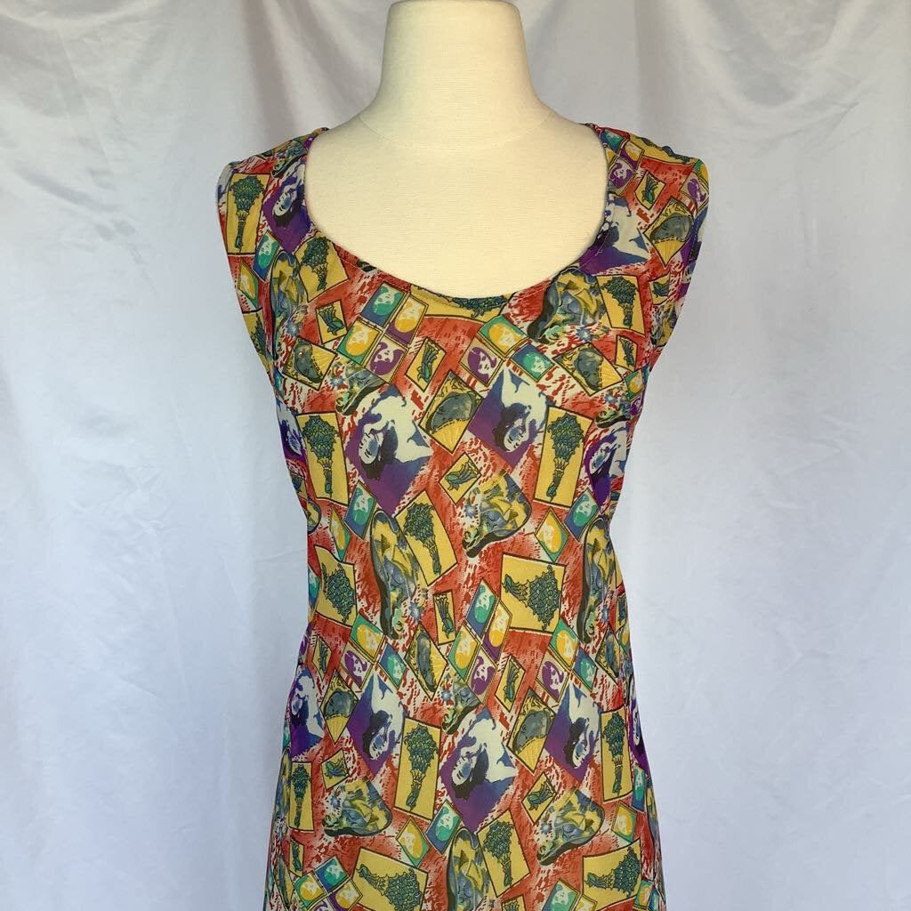 1990s Novelty Print Tent Dress