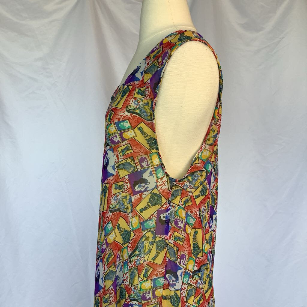1990s Novelty Print Tent Dress